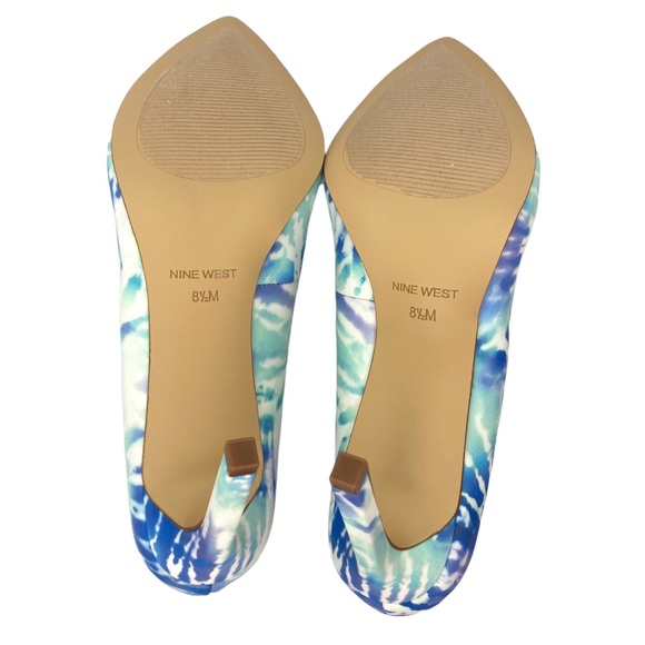 NINE WEST | Tatiana Blue Tie Dye Stiletto Dress Pumps - Picture 10 of 10